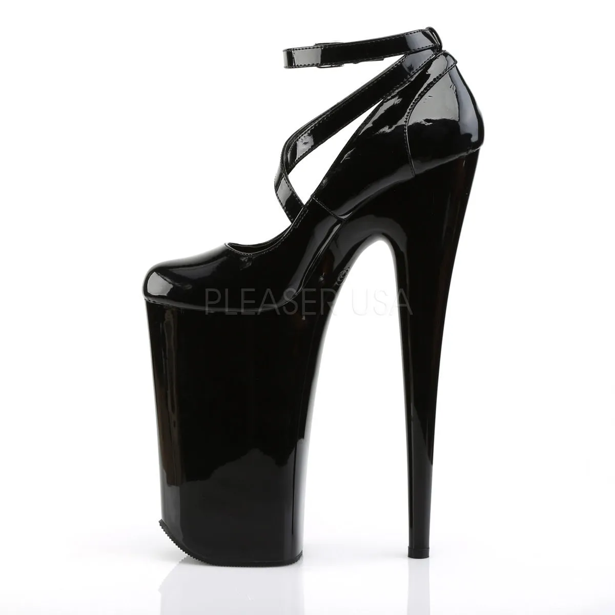 10 Inch Heel BEYOND-087 Black Patent