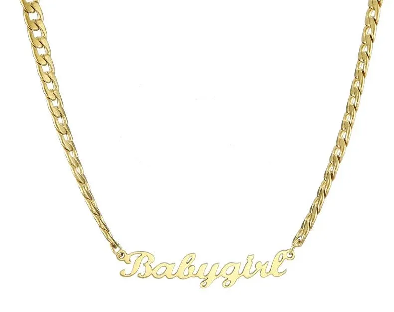 18K Gold Plated Personalized Name Necklace- Christmas Gifts For Her-Popular Christmas Gifts For Teens