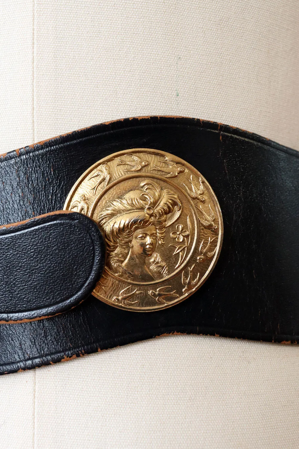 1950s Calderon Bird & Lady Medallion Waistbelt