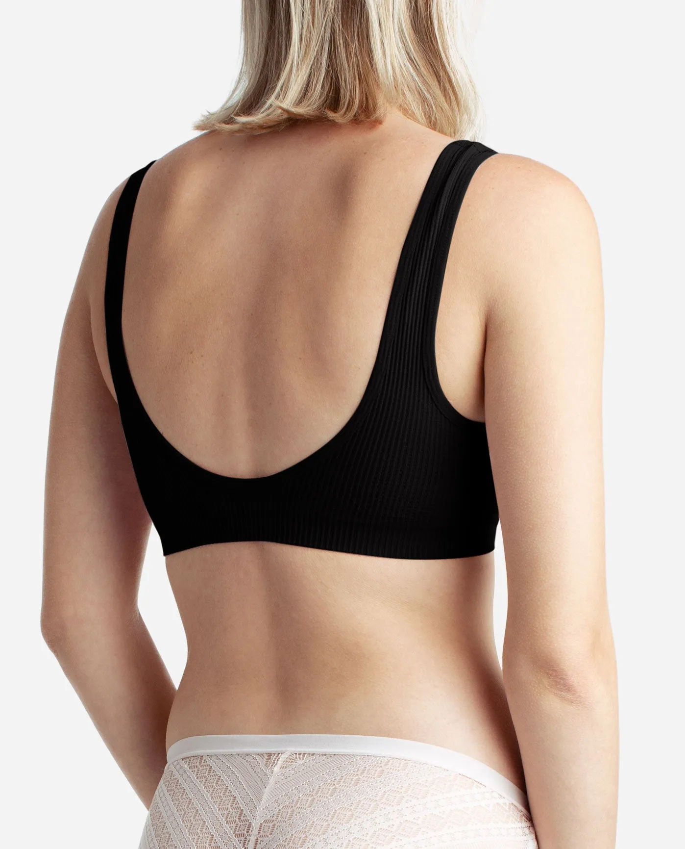 3-Pack Seamless Deep V Bralette