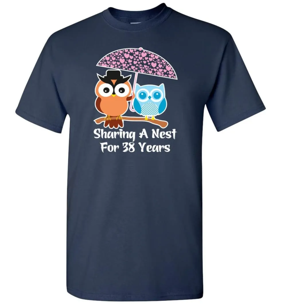 38 Years Wedding Anniversary Gifts Valentine's Day T-shirt