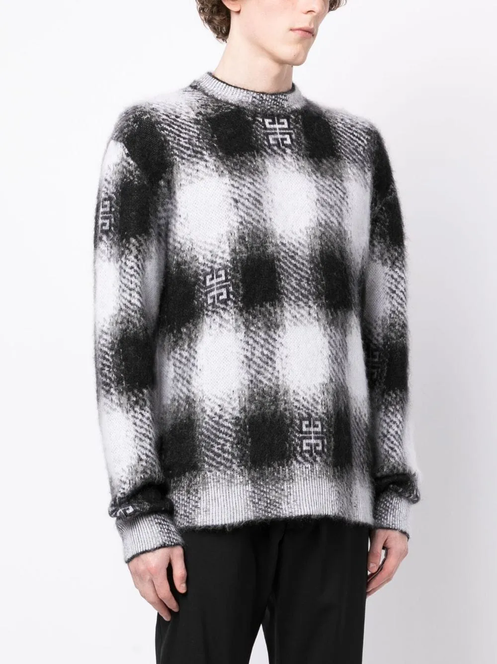 4G-Motif Checked Jumper