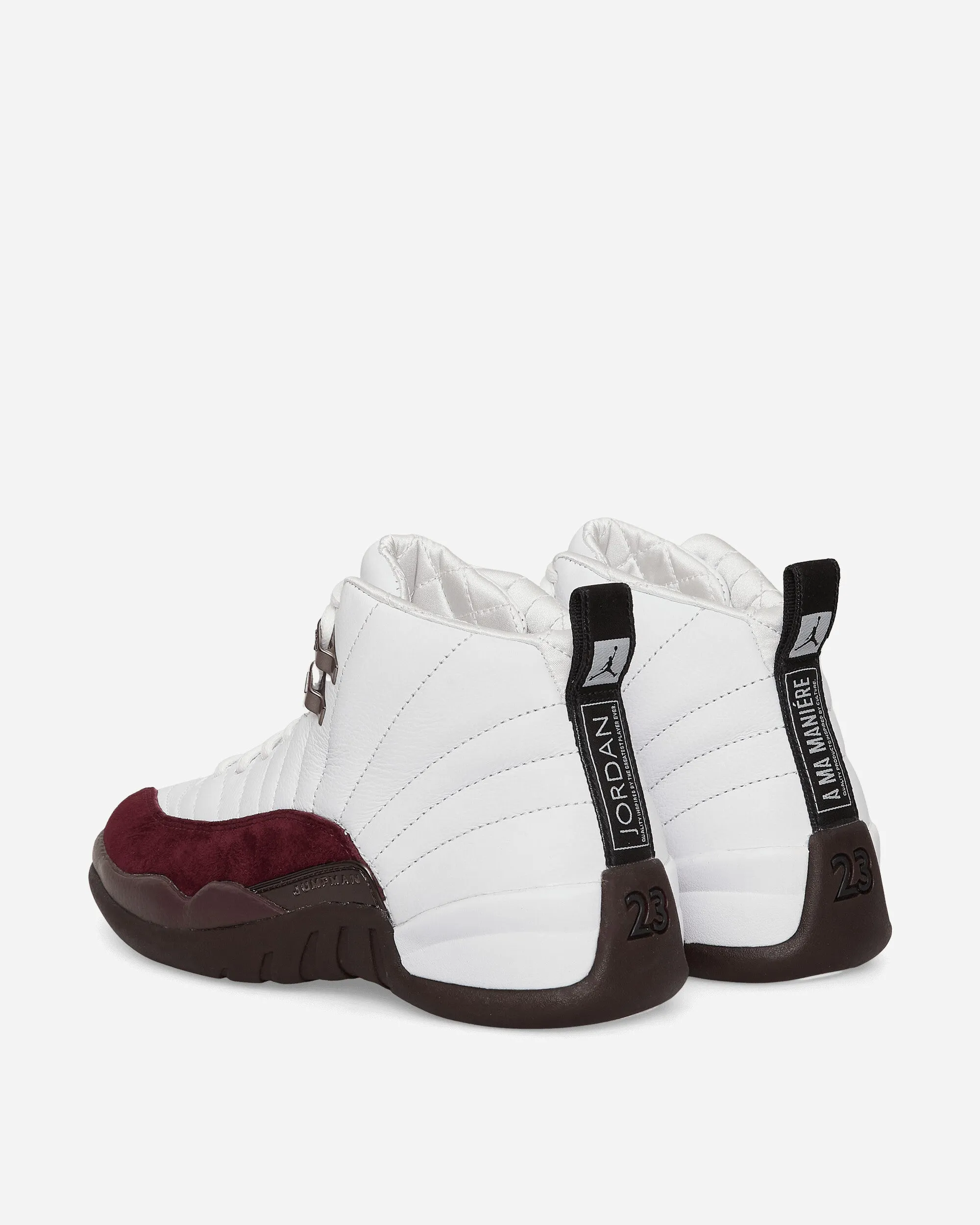 A Ma Maniére WMNS Air Jordan 12 Retro Sneakers White / Burgundy Crush