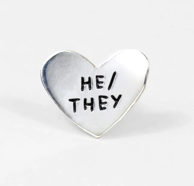 Adam J. Kurtz - He/They Pronoun Pin