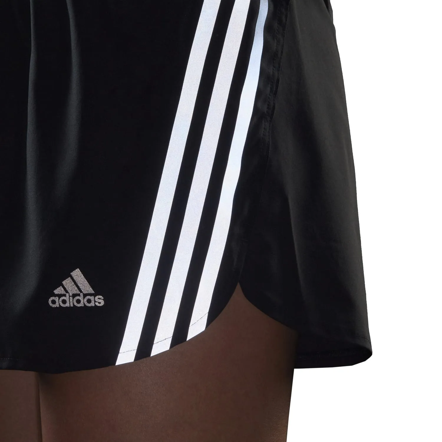 Adidas Running Women Run Icons 3-Stripes Running Shorts 3" Black H57185