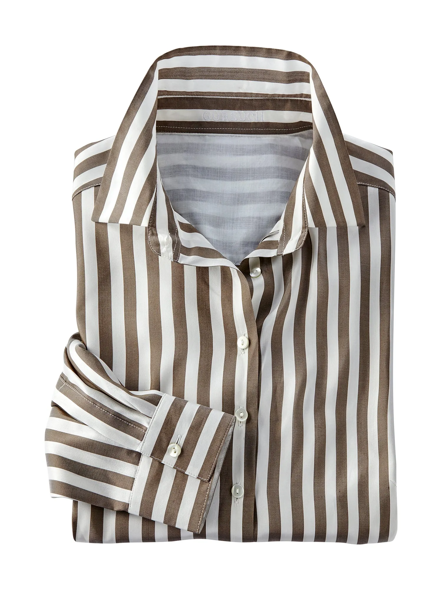 Alanna Silk Stripe Shirt