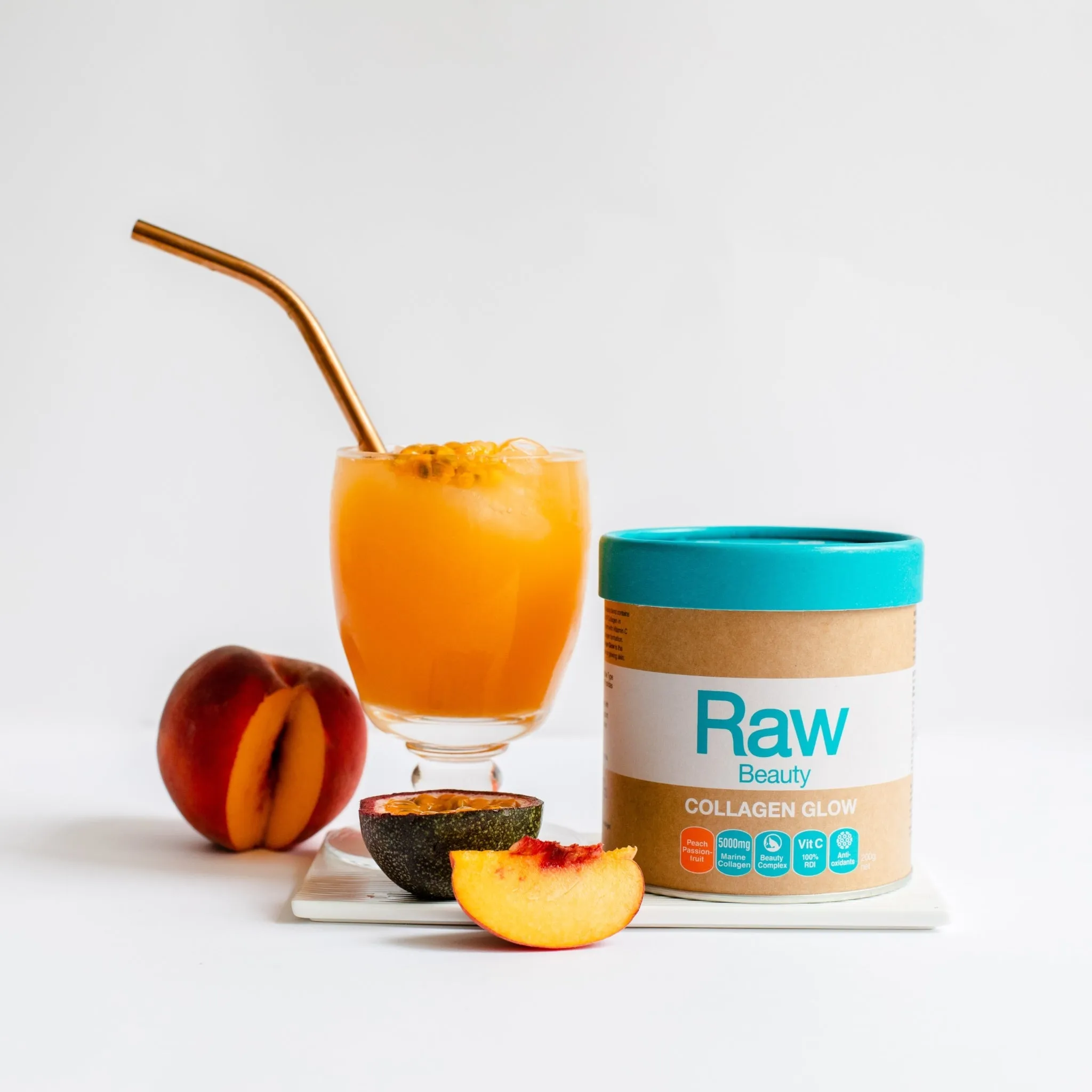 Amazonia - Raw Beauty Collagen Glow Peach Passionfruit