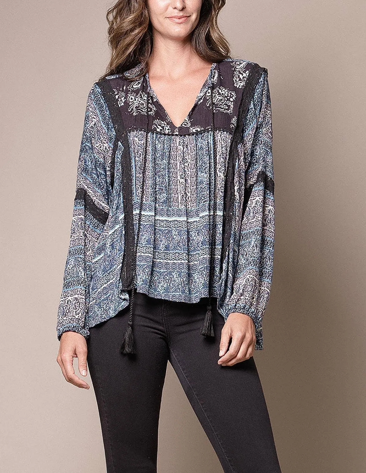 Angelica Tunic Top - Blue