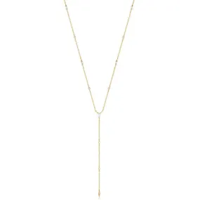 Ania Haie Gold Sparkle Point Y Necklace