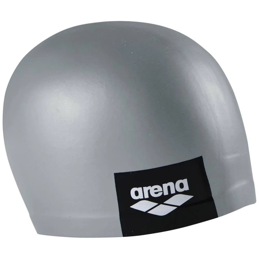 ARENA Adult Logo Moulded Swimming Cap (Grey)