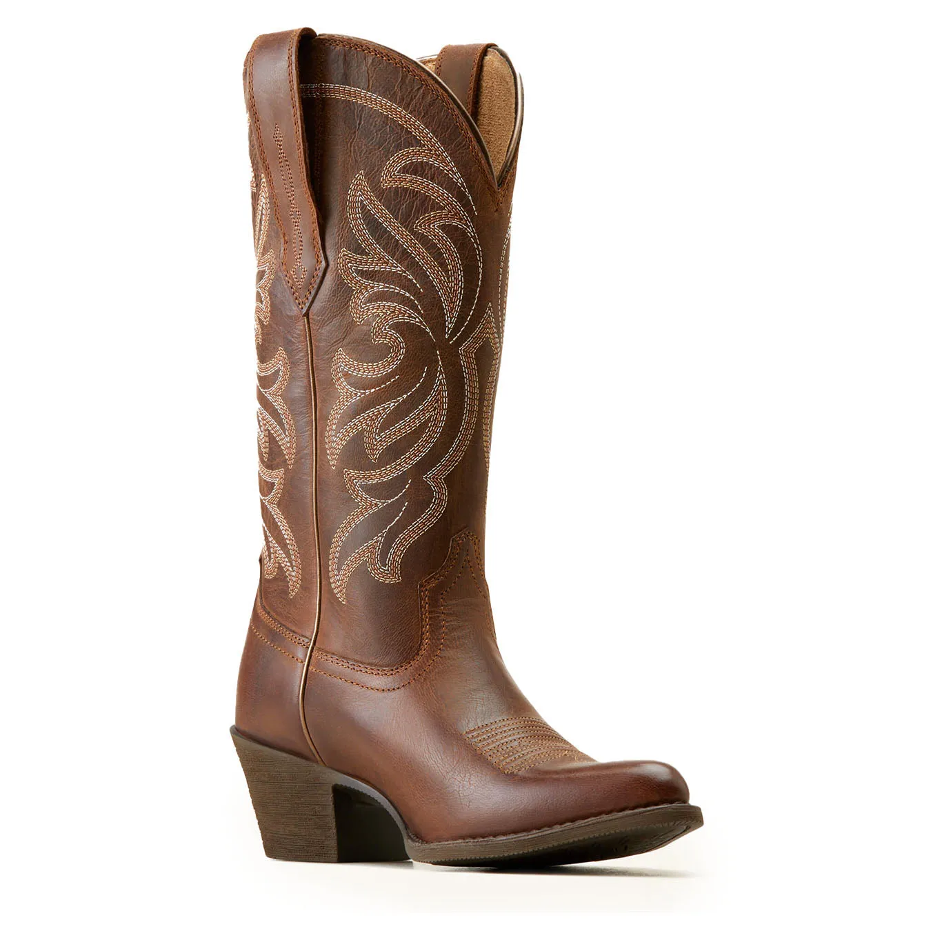 Ariat Womens Heritage J Toe Stretchfit Western Boot Sassy Brown