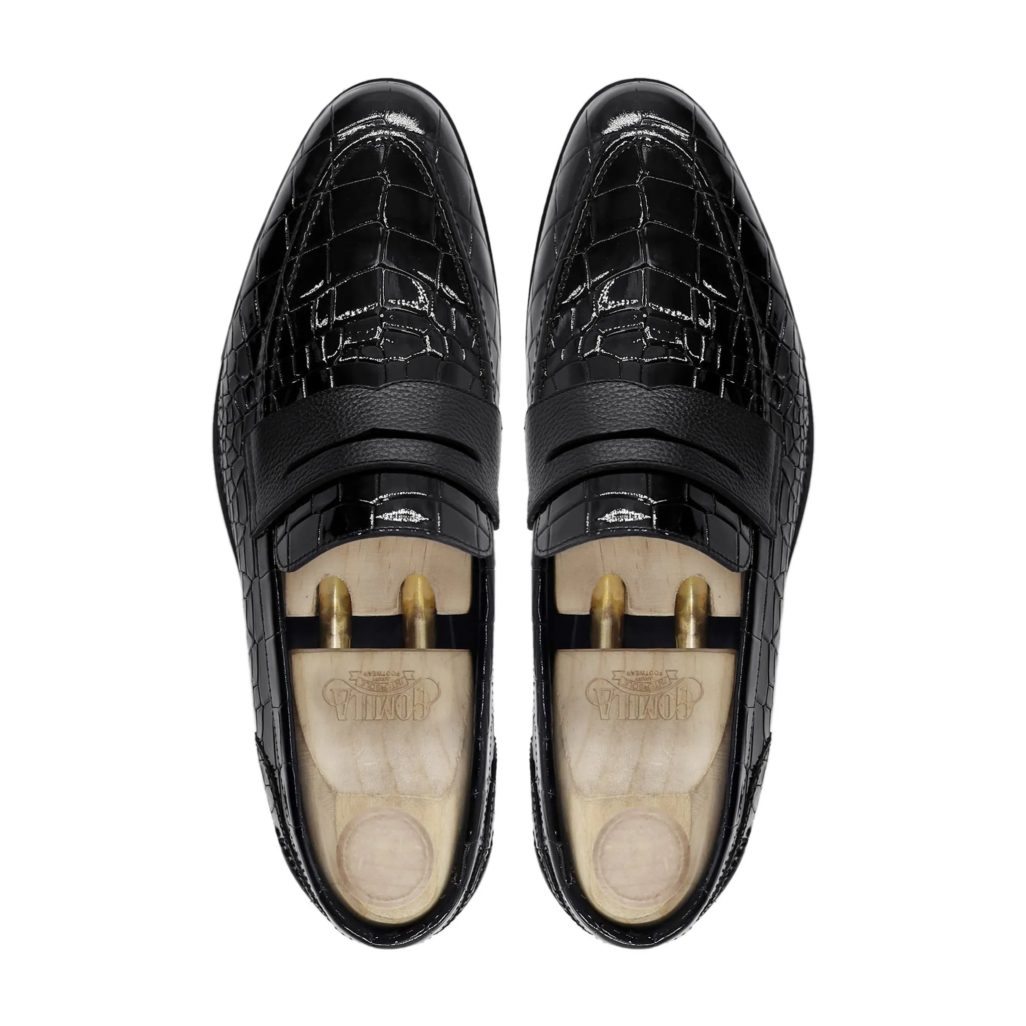 Askari - Men's Black Patent Leather Loafer