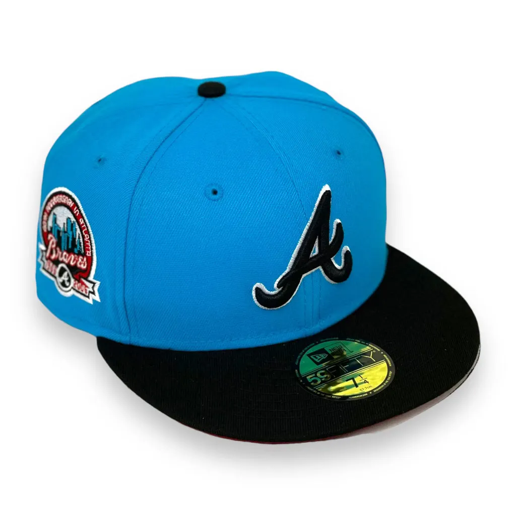 ATLANTA BRAVES (40TH ANN) NEW ERA 59FIFTY FITTED (RED UNDER VISOR)