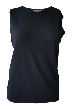 BAMFORD Black Wool Sleeveless Tank Top (M)