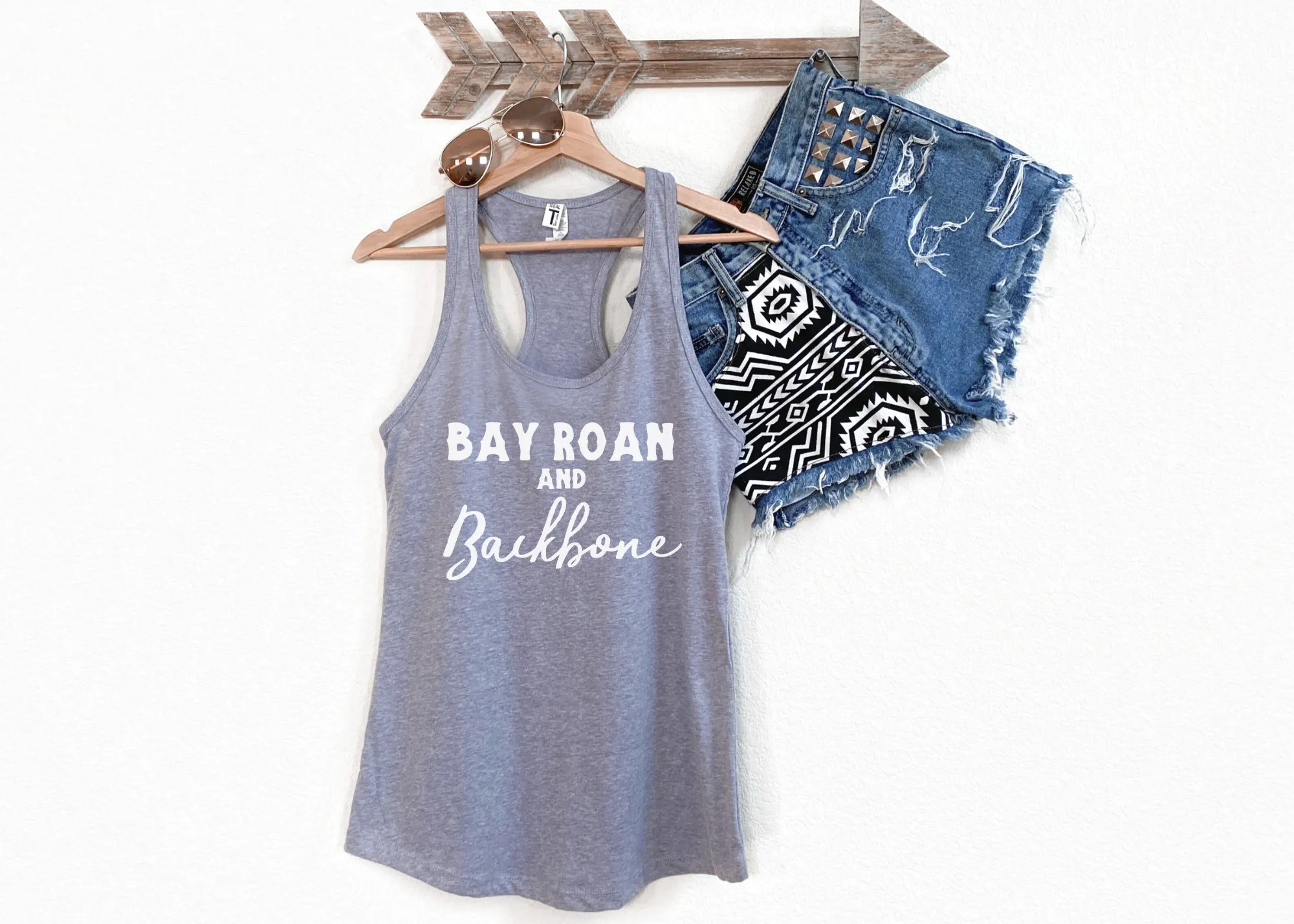 Bay Roan & Backbone Racerback Tank