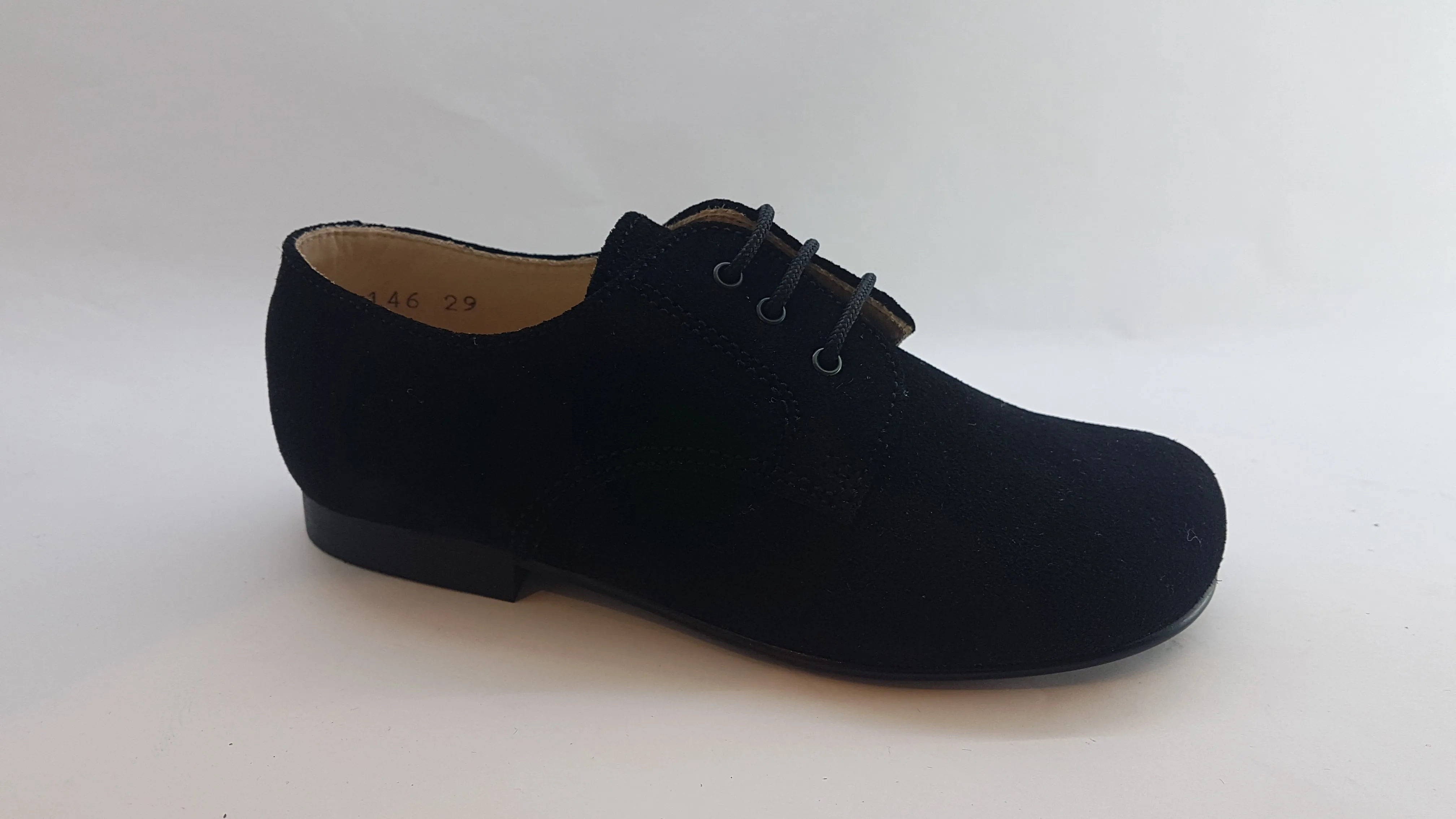 Beberlis Black Suede Oxford Dress Shoes