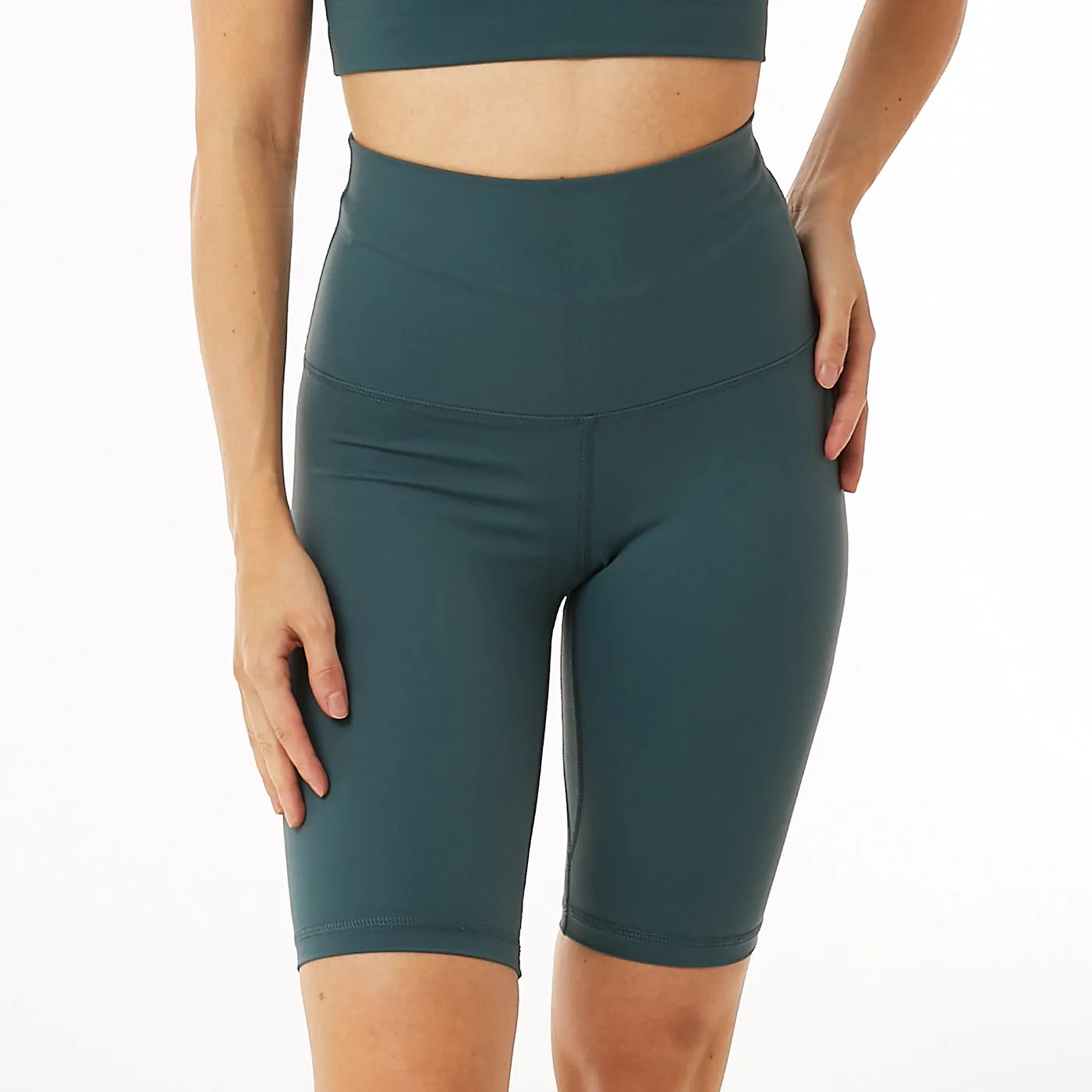 Billie Biker High Waist Short - Sage Green