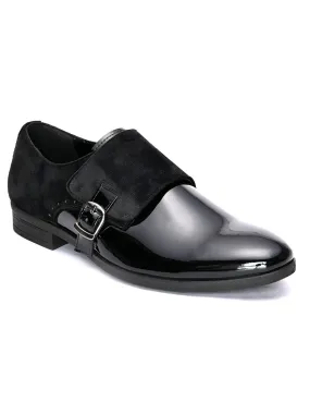 Billy Black Patent Monks