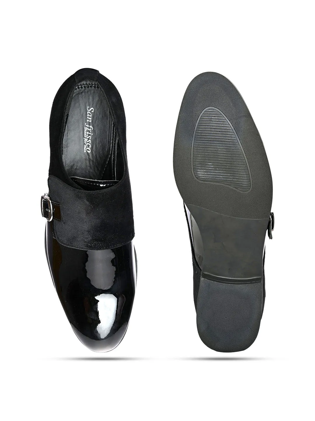 Billy Black Patent Monks