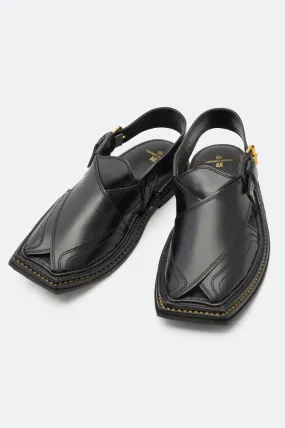 Black Casual Peshawari Sandal