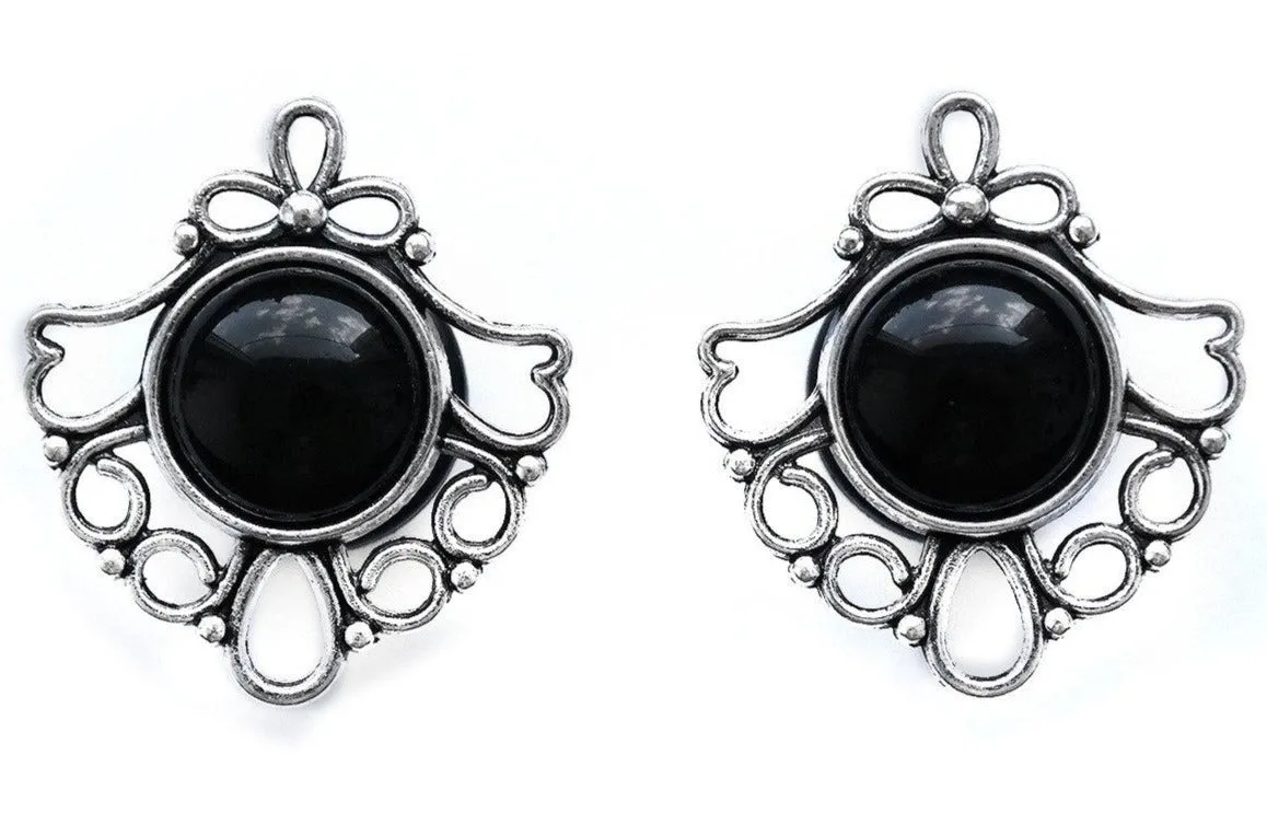 Black Filigree Plugs