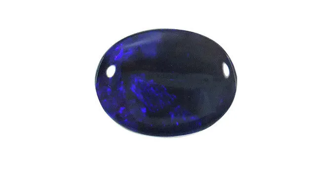 Black Opal, Oval 5.01ct Lightning Ridge