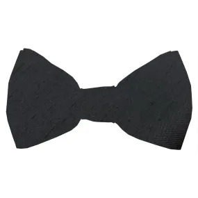 Black Shantung Boys Bow Ties