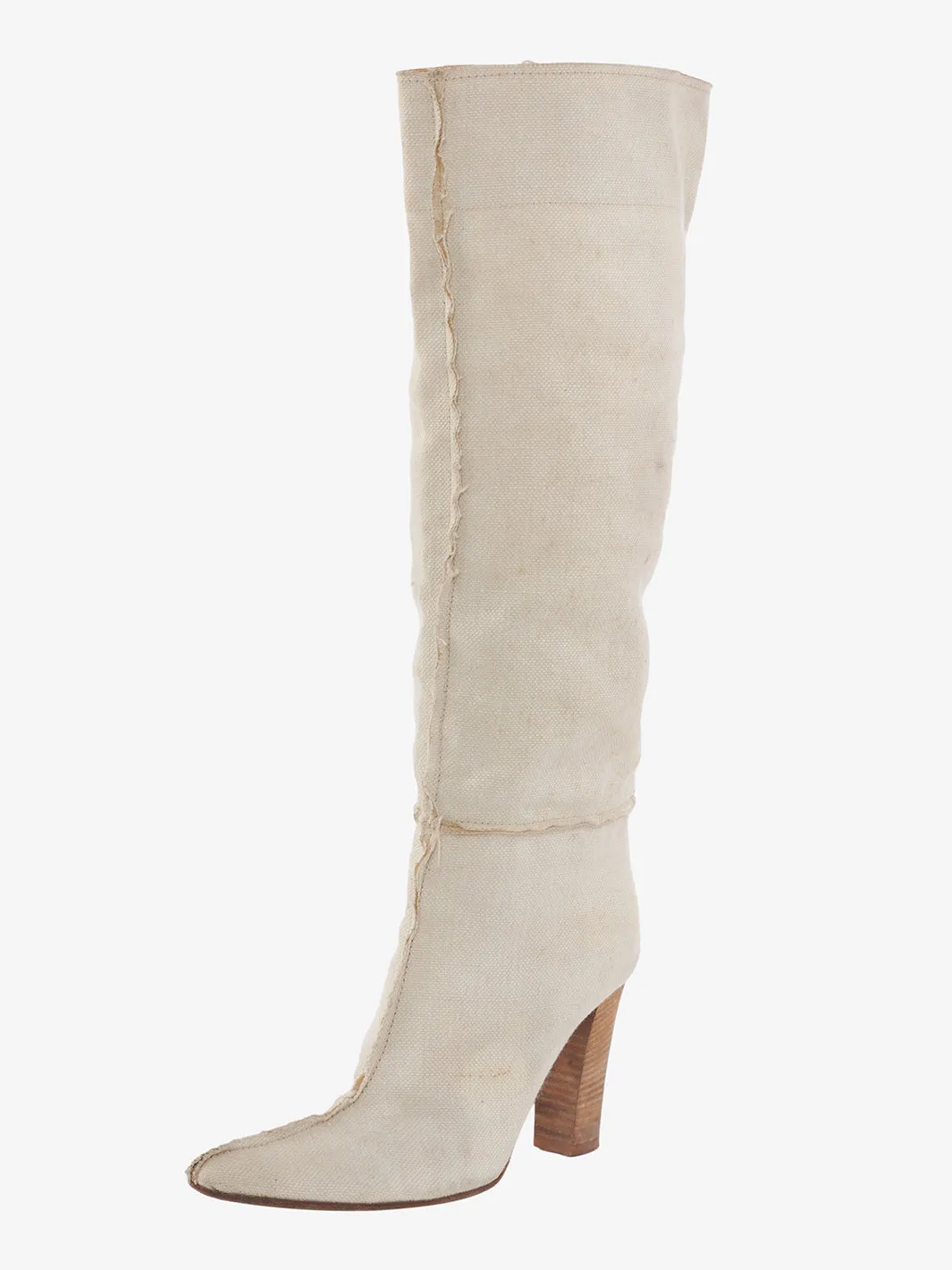 Bottega Veneta pointed boot with wooden heel