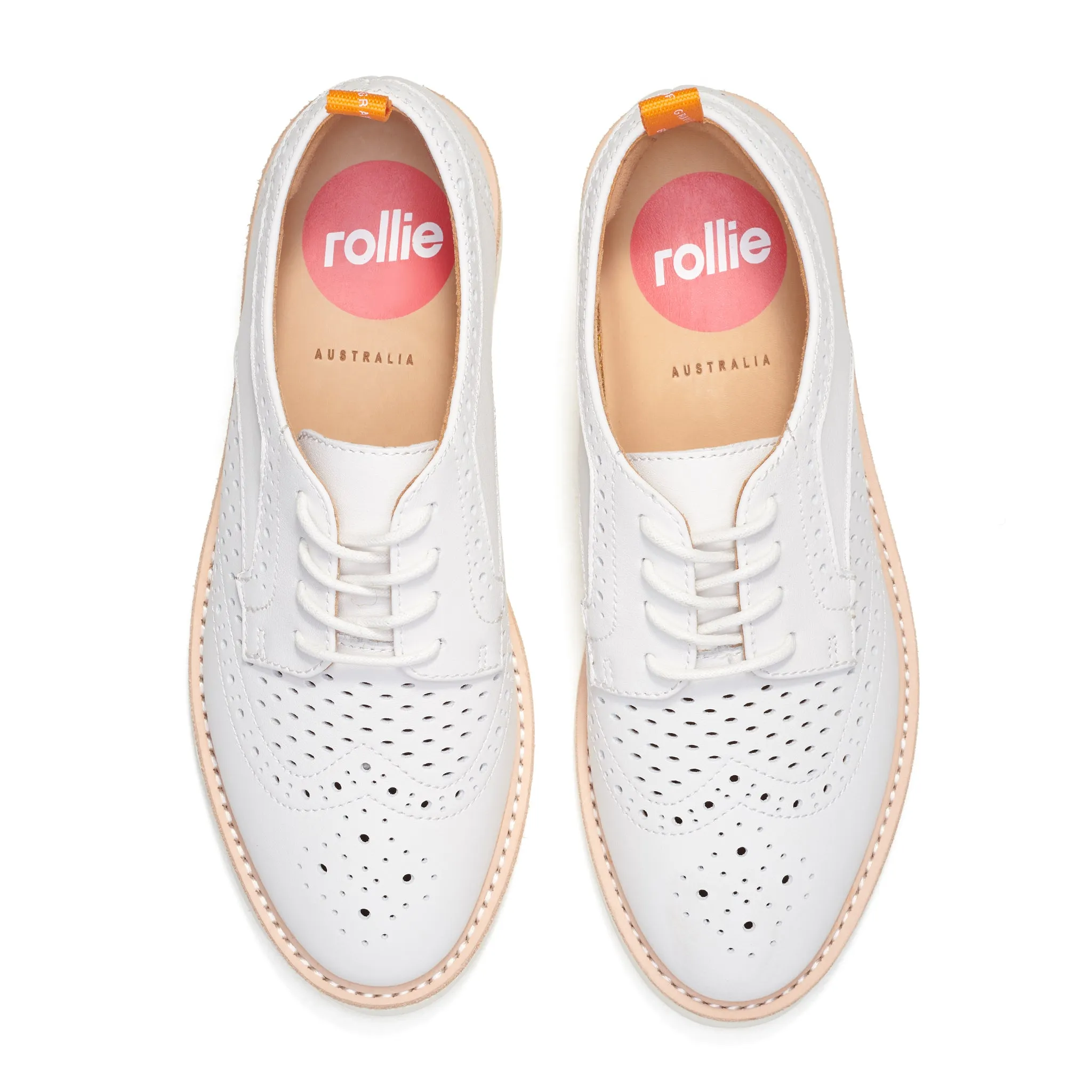 Brogue Rise Punch White