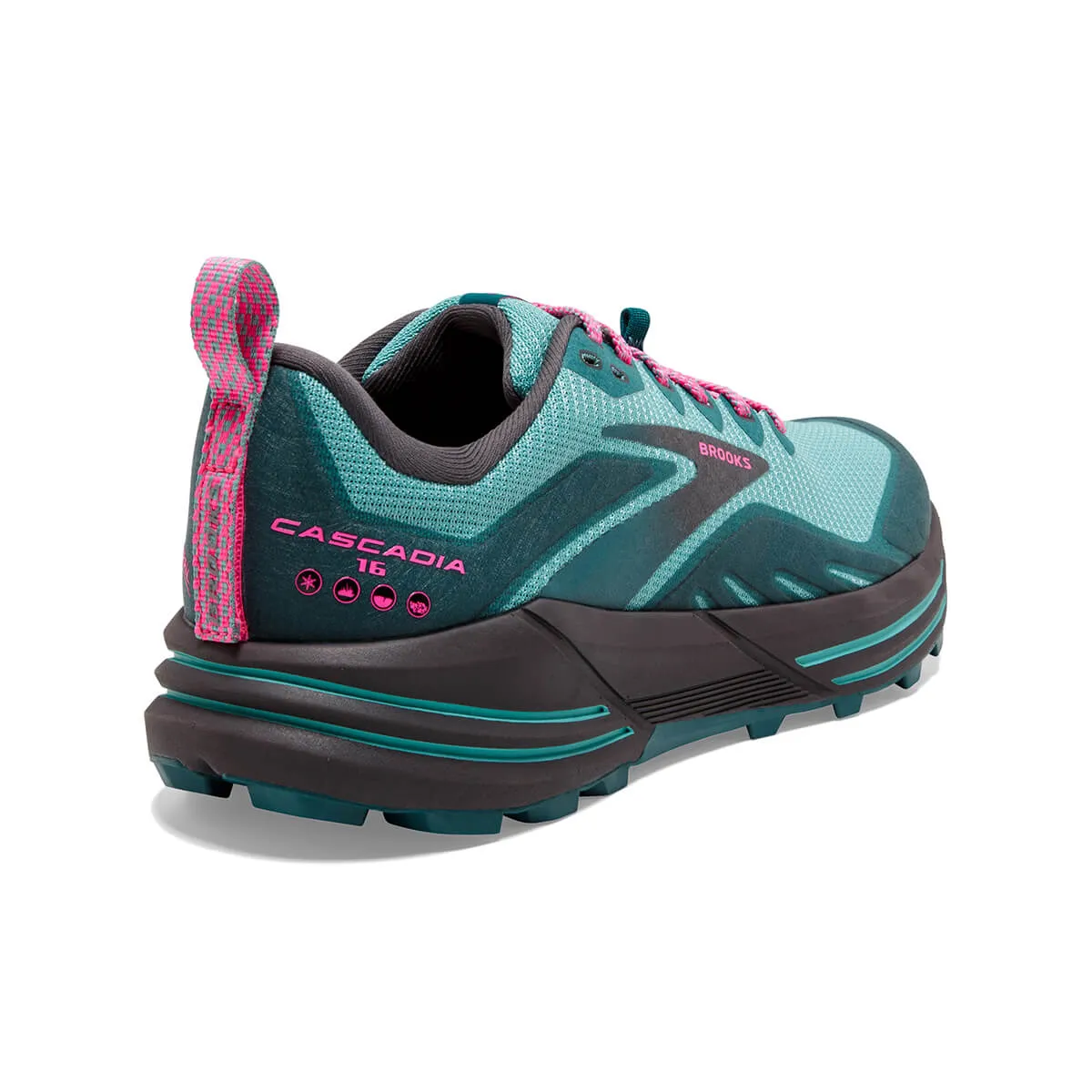 Brooks Cascadia 16 Womens | Porcelain/blue Coral/pink