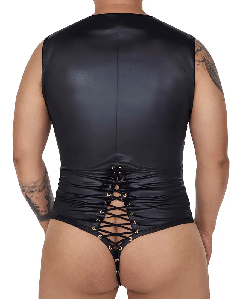 Candyman 99694x Wrestling Bodysuit Black