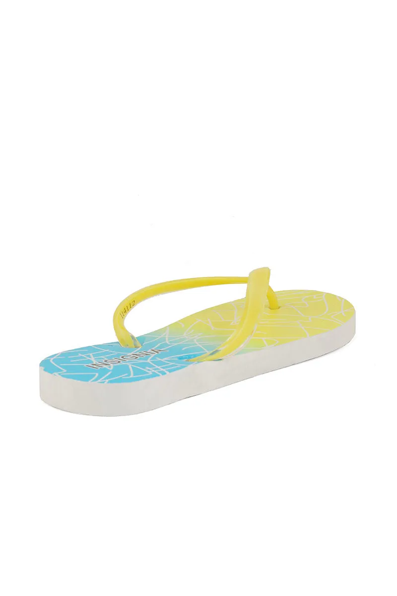 Casual Flip Flop I14112-Yellow