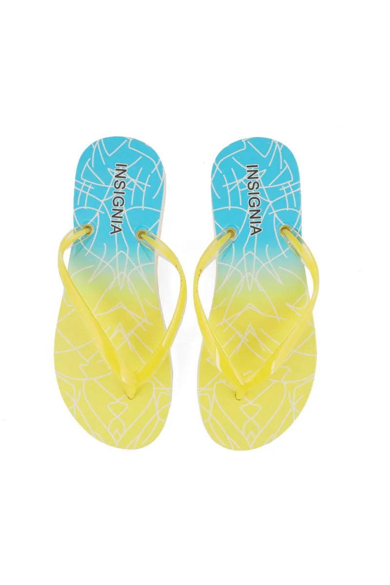 Casual Flip Flop I14112-Yellow