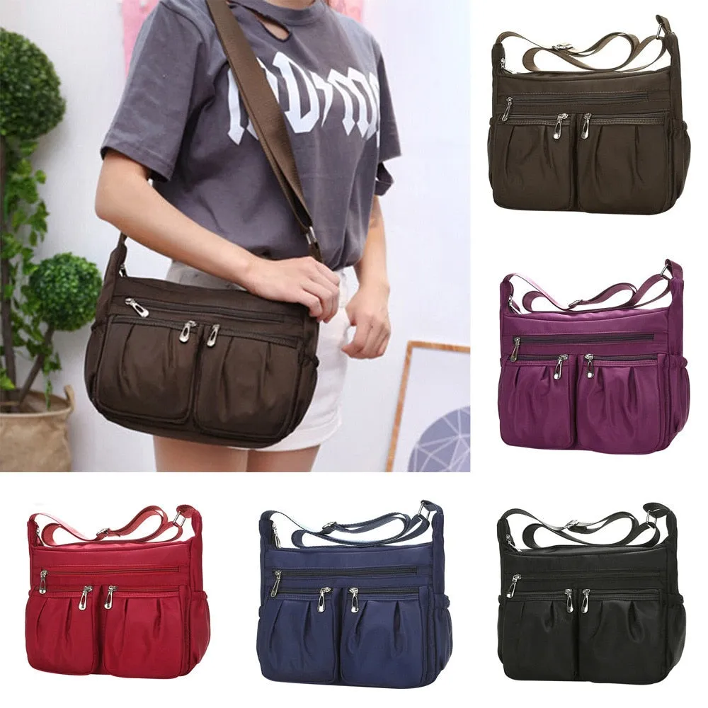 Casual Nylon Bag Shoulder Bags Messenger Multilayer Bag Waterproof