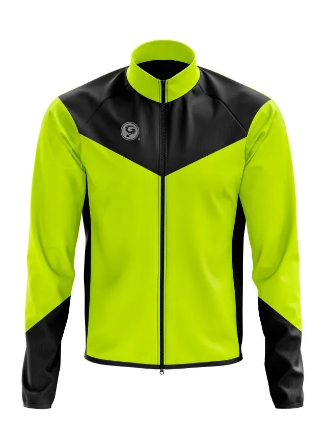 Chamarra Rompevientos Neon Green/Black Geovanny