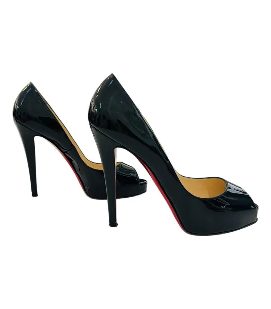 Christian Louboutin Very Prive Patent Leather Pumps. Size 38