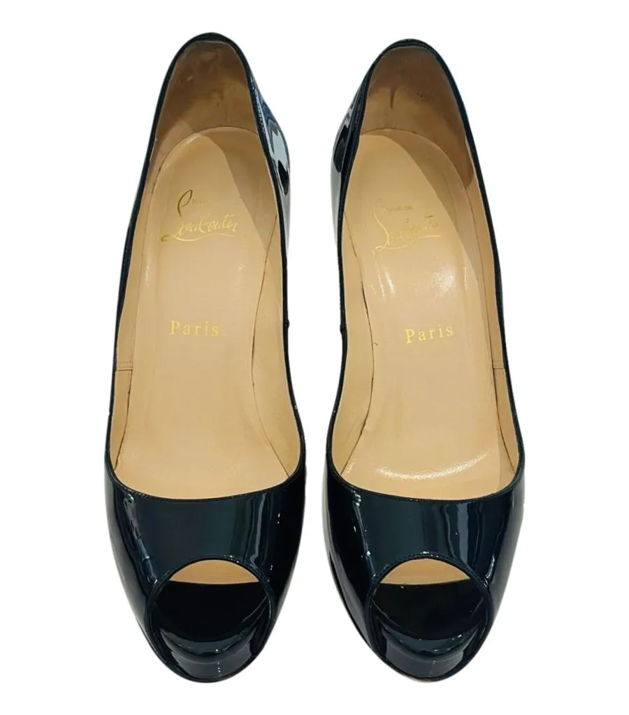 Christian Louboutin Very Prive Patent Leather Pumps. Size 38