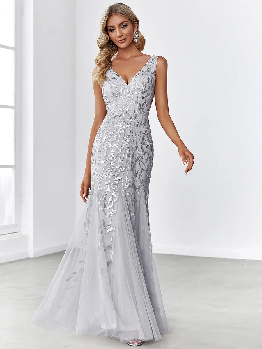 Classic Fishtail Sequin Wholesale Evening Dresses for Women