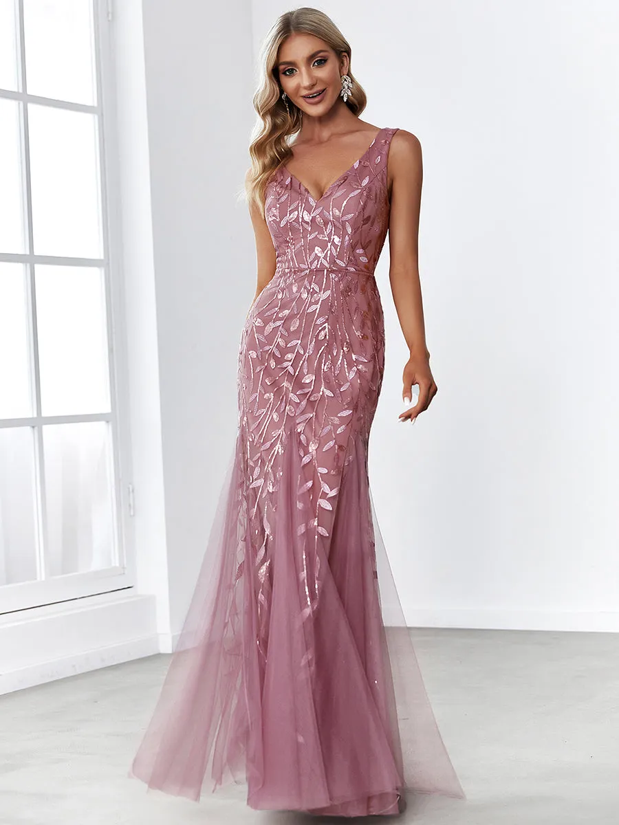 Classic Fishtail Sequin Wholesale Evening Dresses for Women