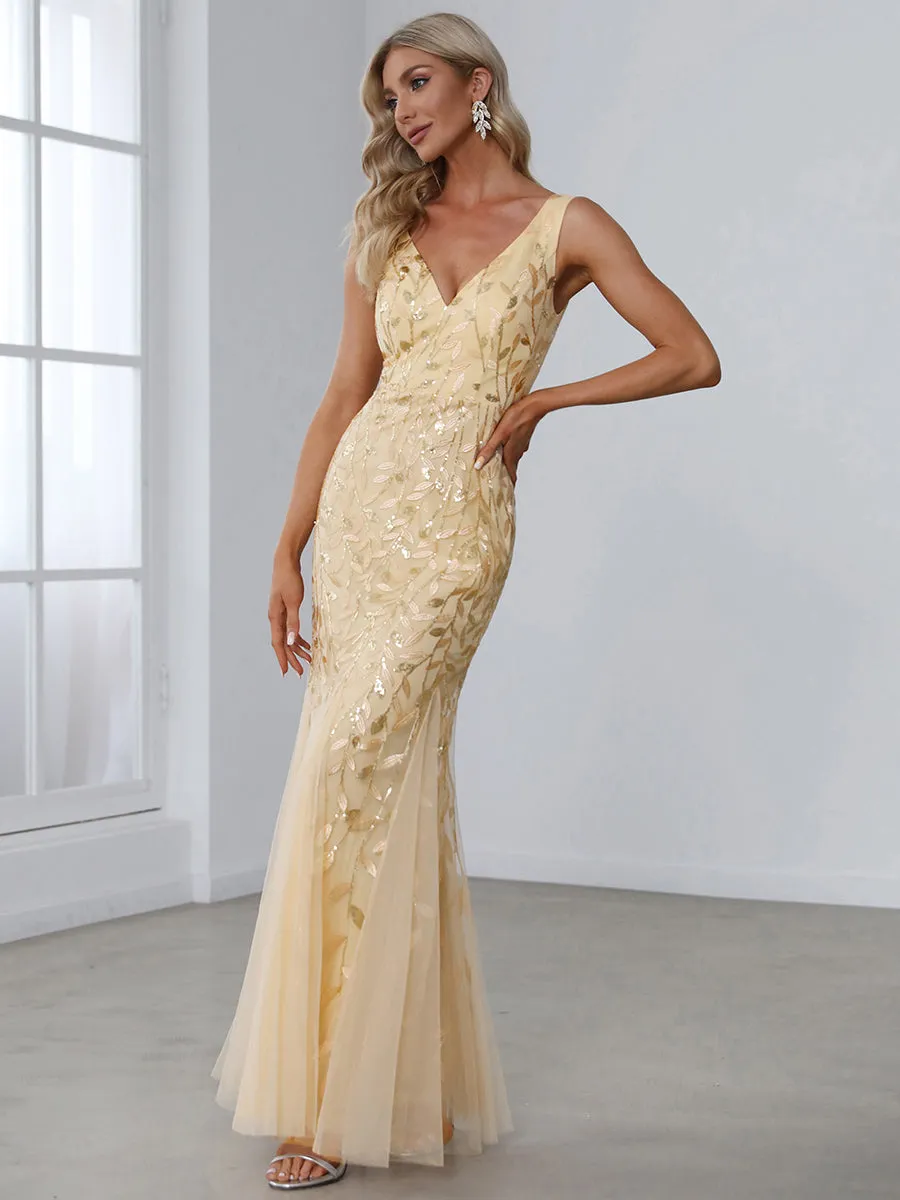 Classic Fishtail Sequin Wholesale Evening Dresses for Women