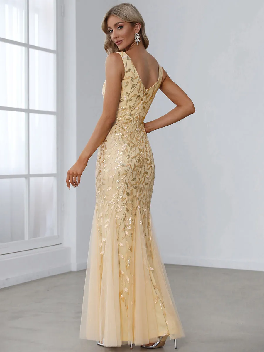 Classic Fishtail Sequin Wholesale Evening Dresses for Women