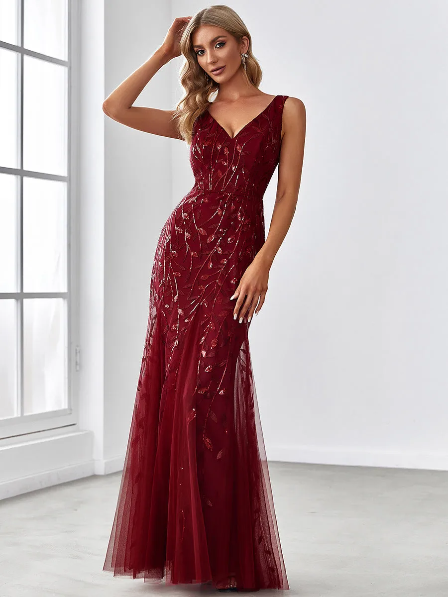 Classic Fishtail Sequin Wholesale Evening Dresses for Women