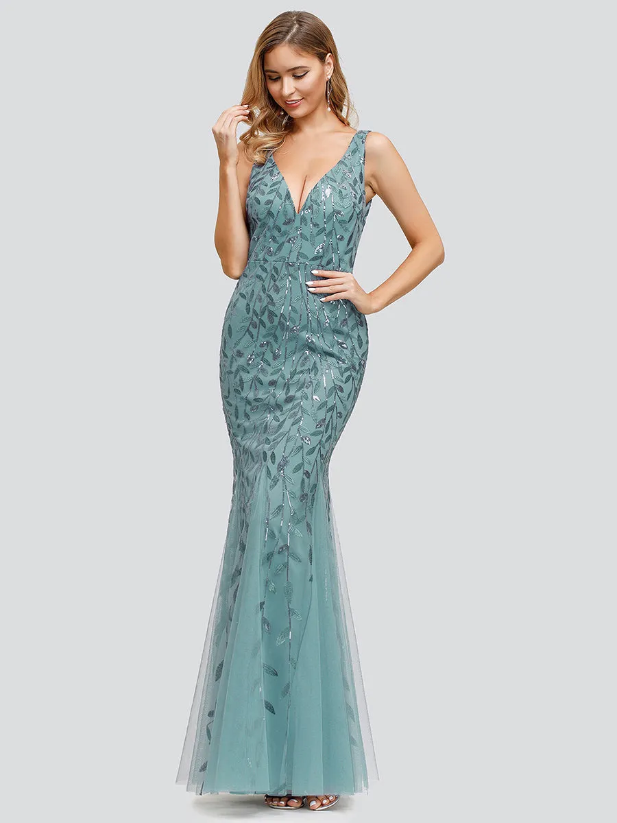 Classic Fishtail Sequin Wholesale Evening Dresses for Women