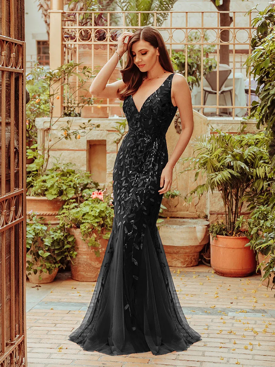 Classic Fishtail Sequin Wholesale Evening Dresses for Women