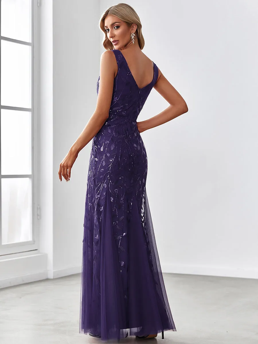 Classic Fishtail Sequin Wholesale Evening Dresses for Women