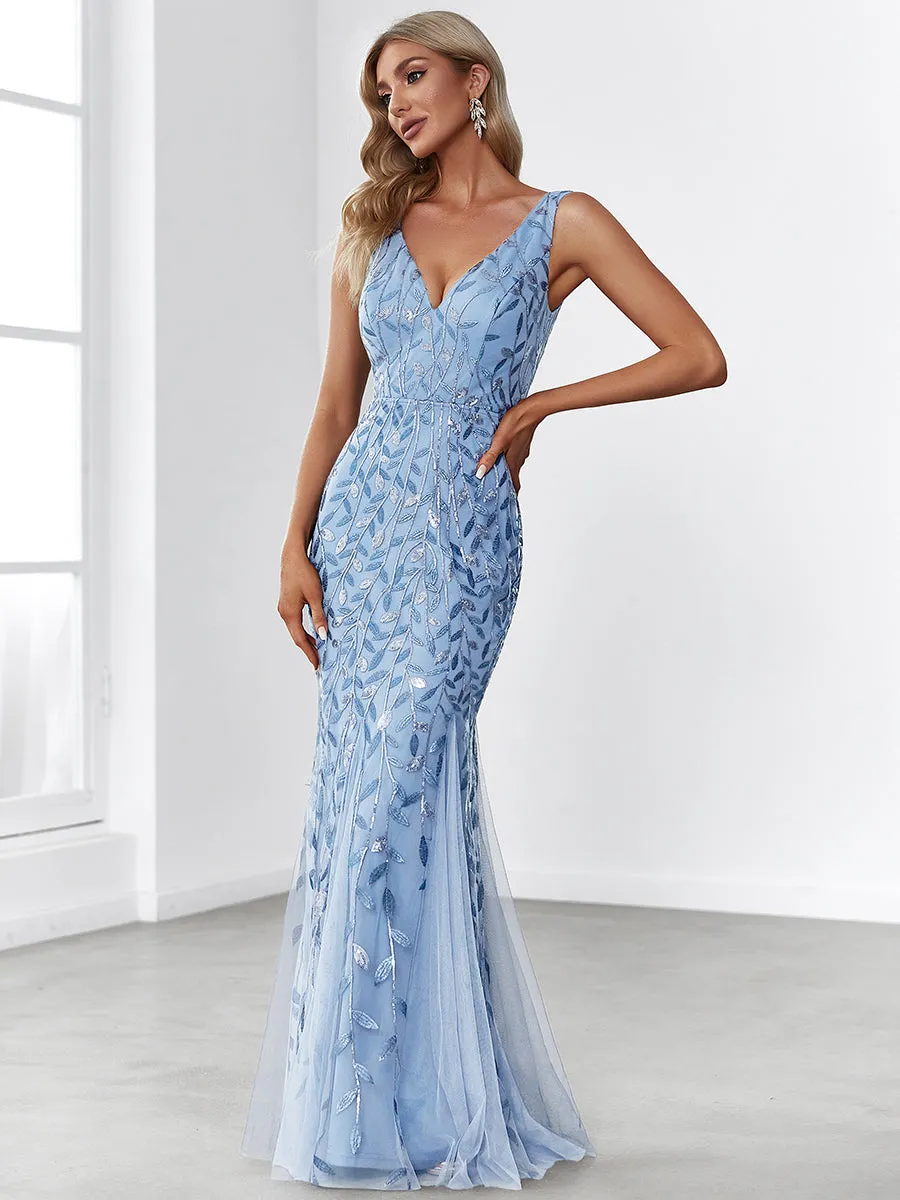 Classic Fishtail Sequin Wholesale Evening Dresses for Women