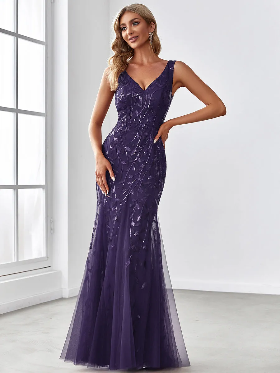 Classic Fishtail Sequin Wholesale Evening Dresses for Women