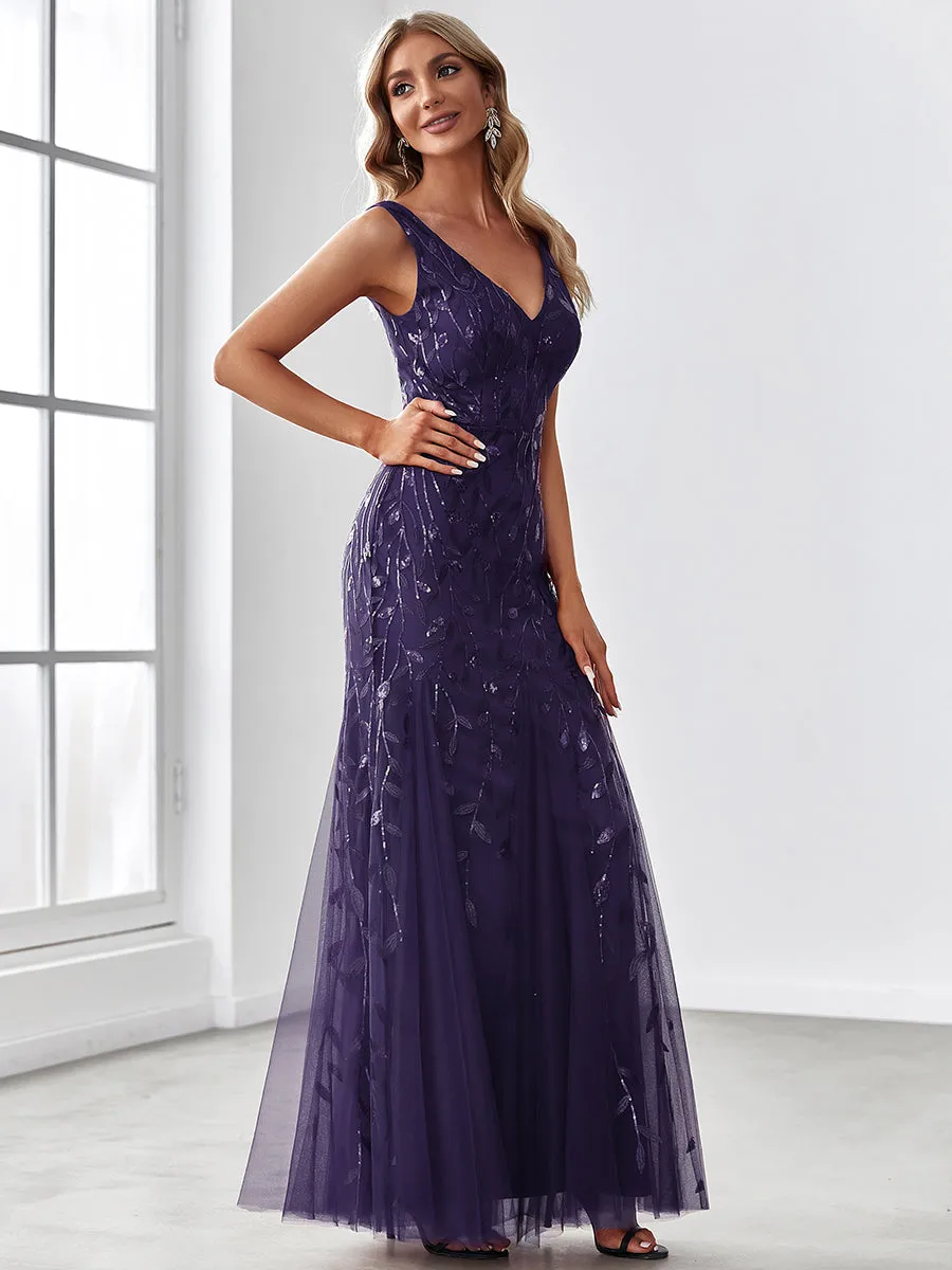 Classic Fishtail Sequin Wholesale Evening Dresses for Women