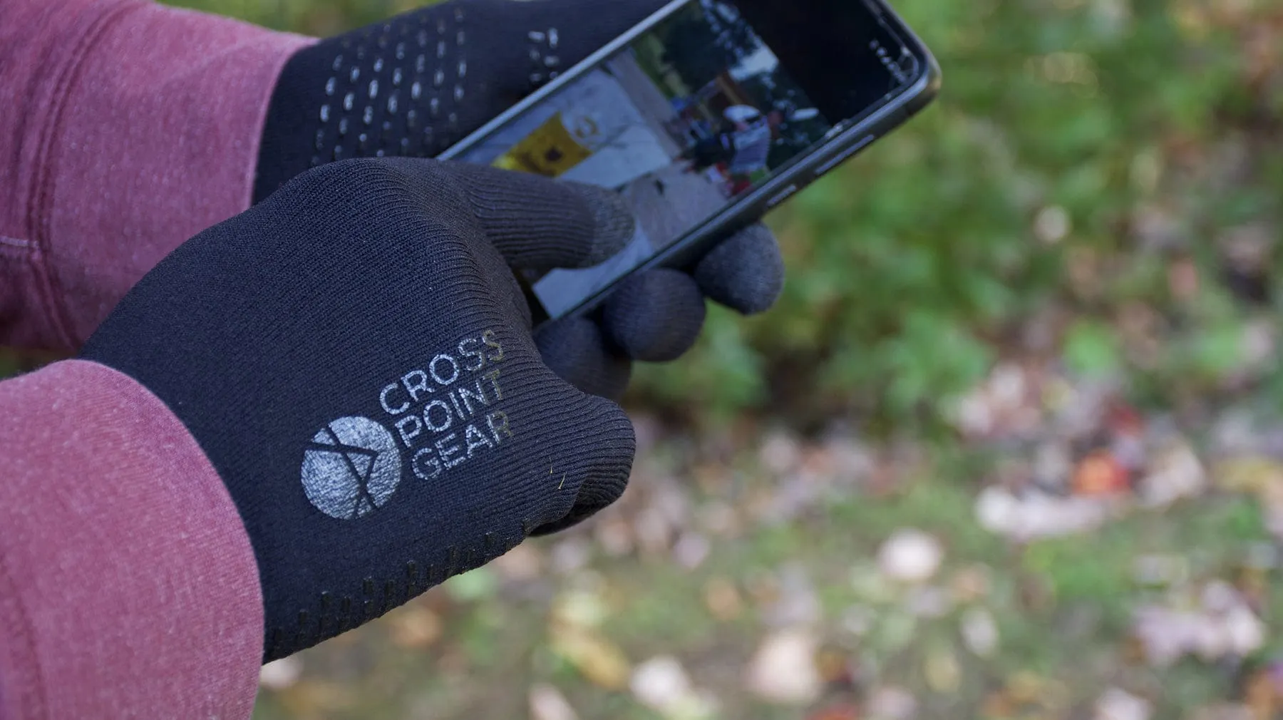 Cross Point Waterproof Knit Gloves: Sport