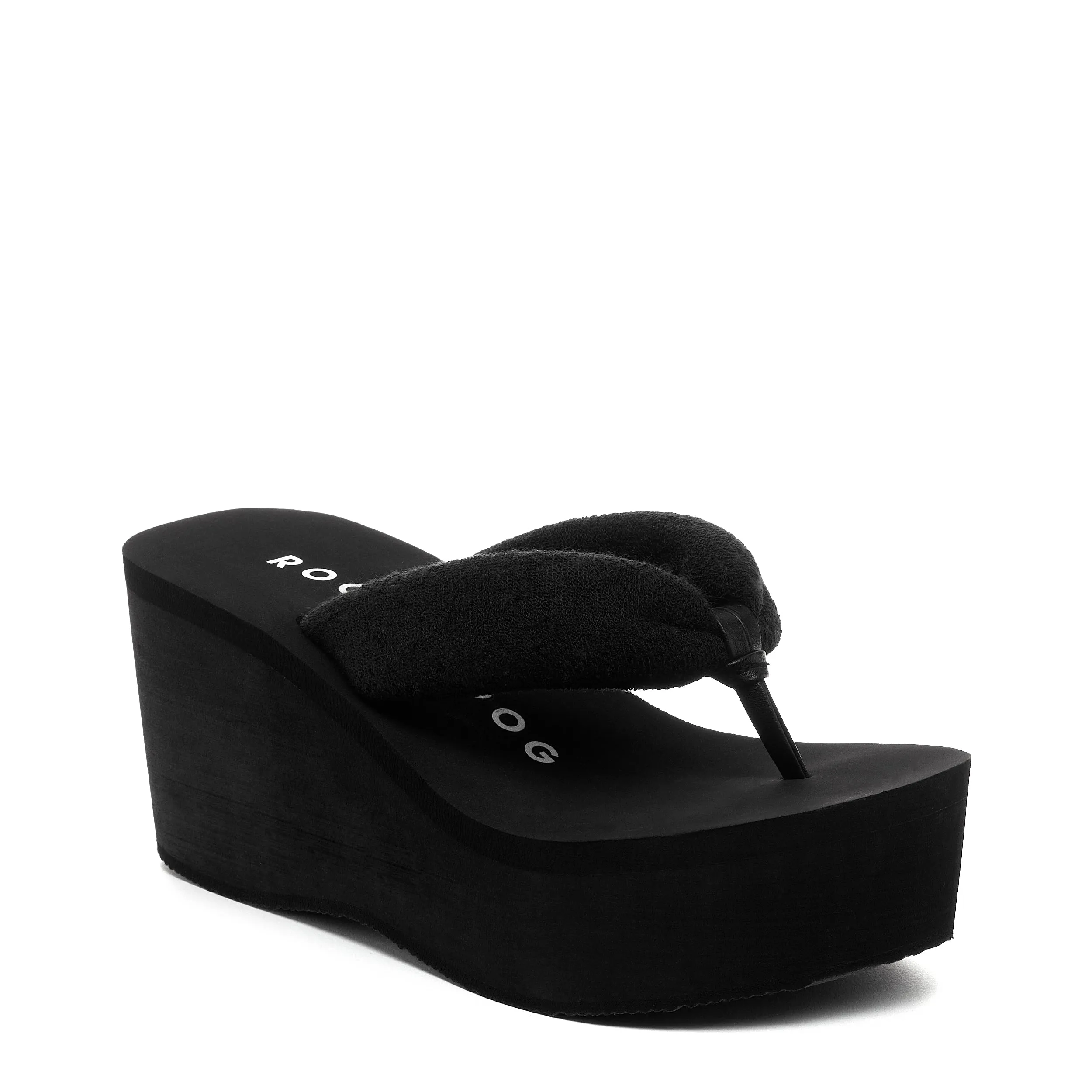 Crushpuff Black Platform Flip Flop